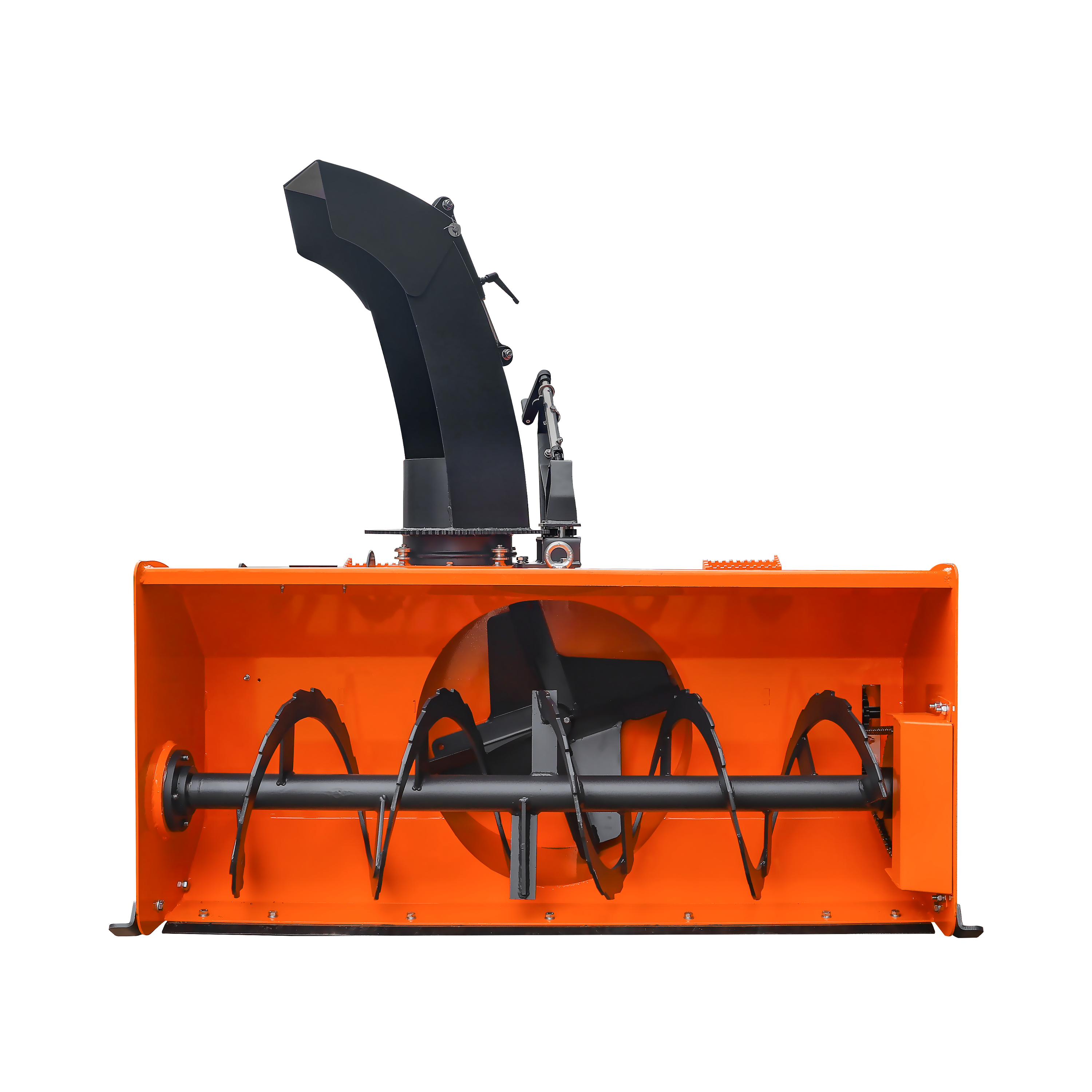 60" Skid Steer Snow Blower, 30-75 HP, REQ. Hydraulic Flow 16-21 GPM, 22" Diameter Impeller, Manual 360° Snow Chute, Snow Shovel for JAM Clearance Included, SSB60