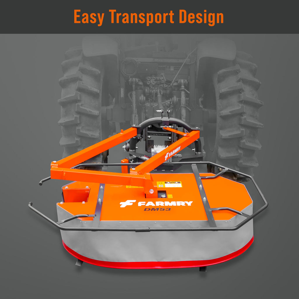 53" Cutting Width, Drum Mower for Tractor, DM53