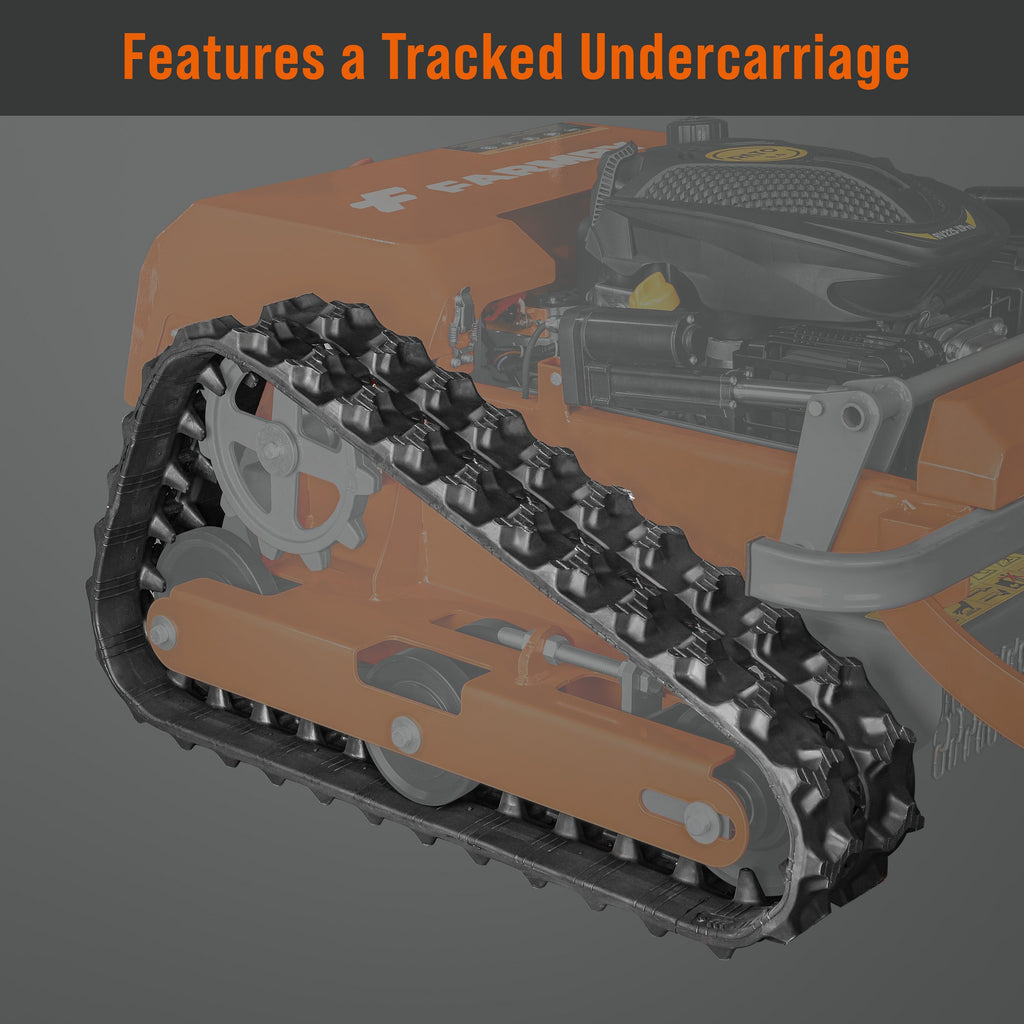 Farmry RM20 Remote-Controlled Track Mower – 20.9" Cut, 6.1HP Gas Engine