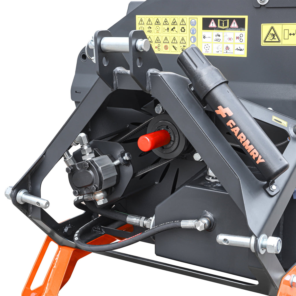 6" Hydraulic 3-Point PTO Wood Chipper for Cat 1 & 2 Tractors Up to 75 HP – PTO Shaft Included | WCPH6