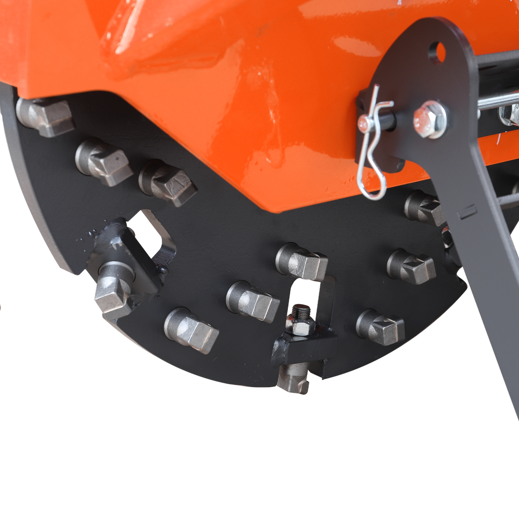 24 in Stump Grinder for Skid Steer Loader,18 to 23GPM, SSG24(Orange)