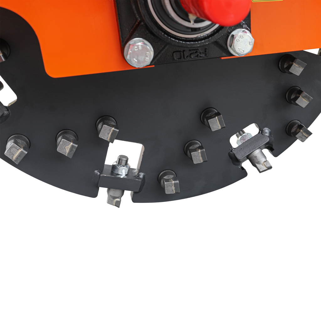 5” PTO Wood Chipper + SG24Pro Stump Grinder Combo for 15–45 HP Tractors (WCAP5 PRO + SG24Pro orange)