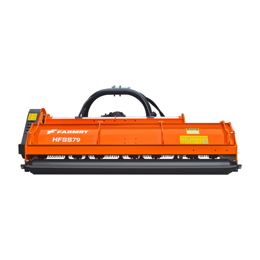 3 Point 79" Flail Mower, PTO Hydraulic Side Shift, 30-85HP Mowing Attachment for Category 1 and 2 Tractors, HFSS79