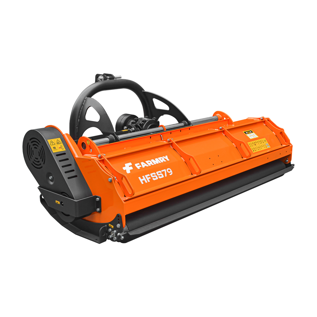 3 Point 79" Flail Mower, PTO Hydraulic Side Shift, 30-85HP Mowing Attachment for Category 1 and 2 Tractors, HFSS79
