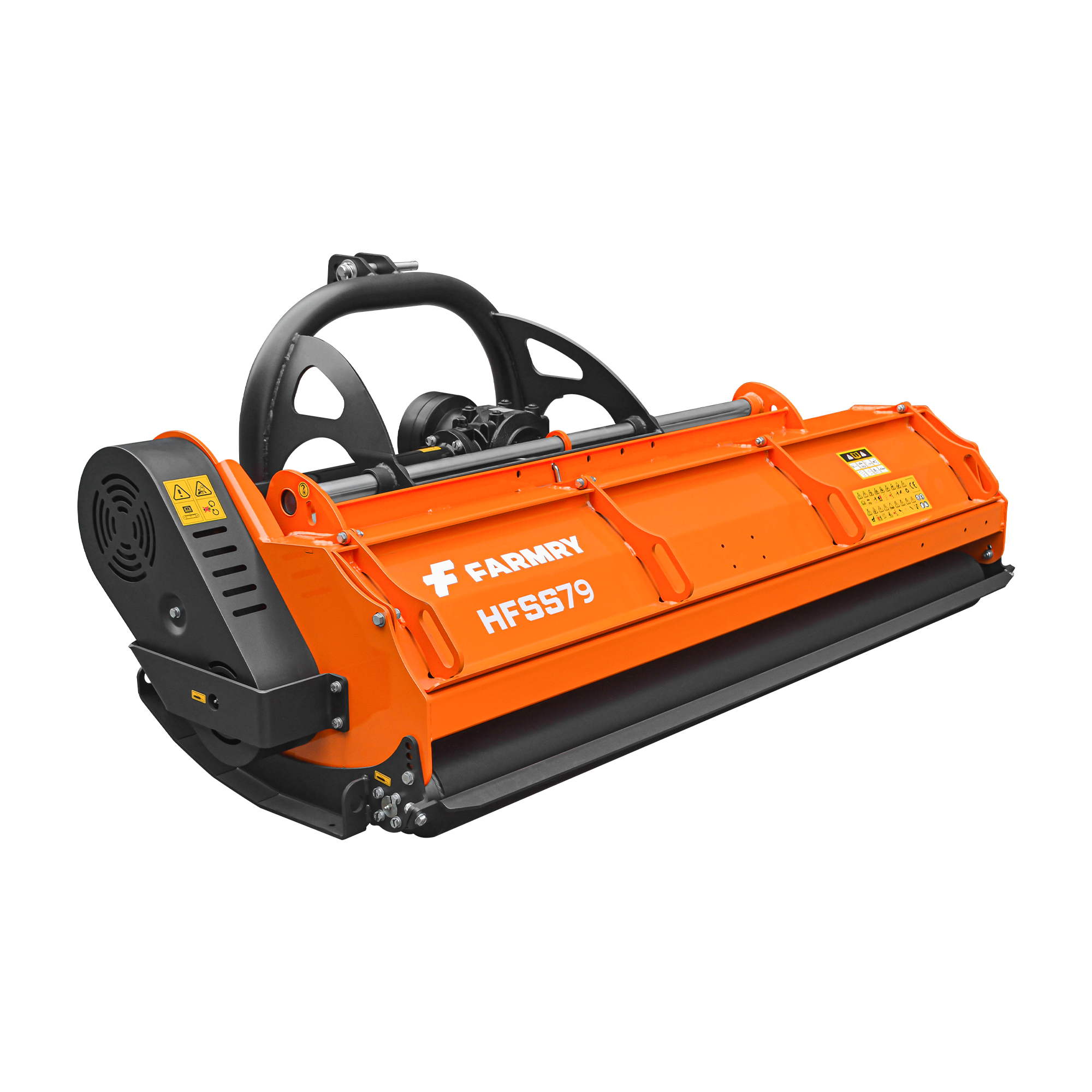 3 Point 79" Flail Mower, PTO Hydraulic Side Shift, 30-85HP Mowing Attachment for Category 1 and 2 Tractors, HFSS79