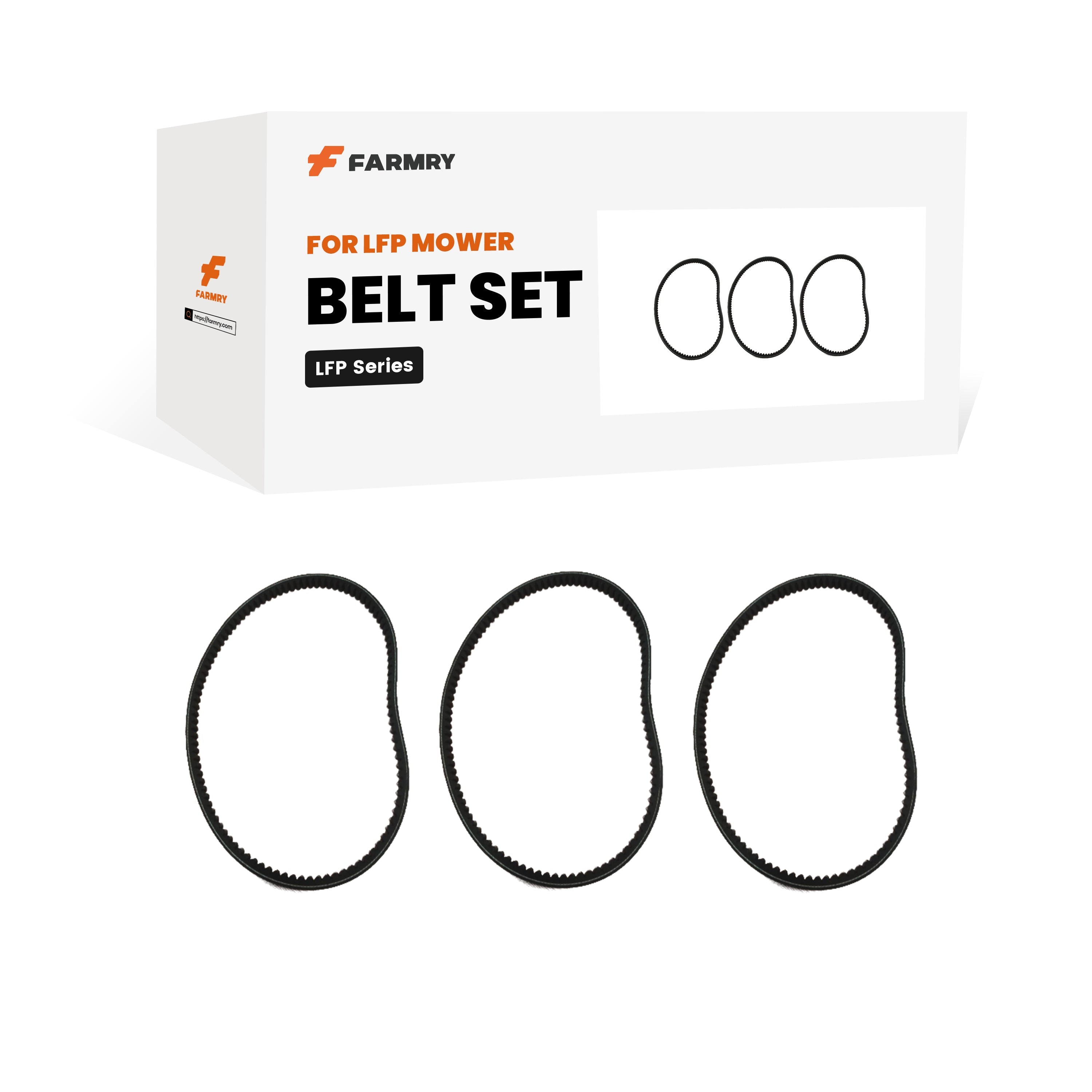 (1 Pack/3 Pcs)Belt Set for LFP Mower