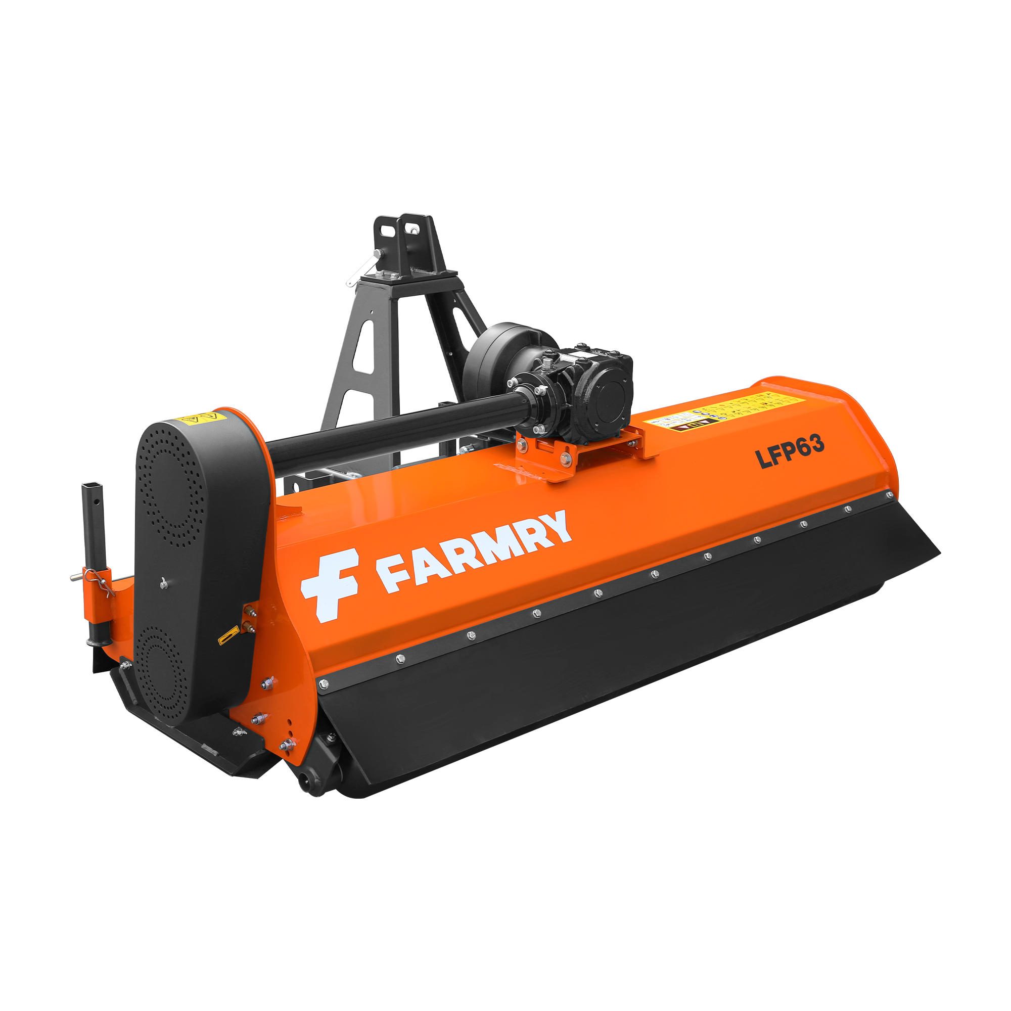 3 Point 63" Flail Mower, PTO Powered 25-45HP Mowing Attachment for Category 1 Tractors, LFP63 Pro Series