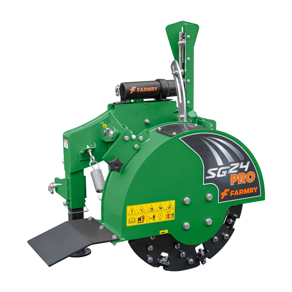 5" PTO Wood Chipper + PRO Stump Grinder Bundle for 15–45 HP Tractors | WCAP5 + SG24Pro Green Combo