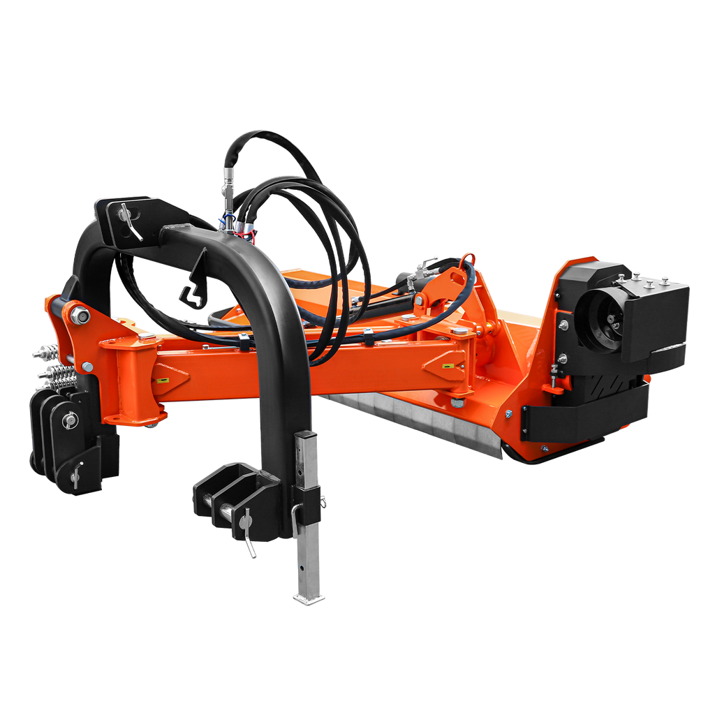 63" Heavy Duty Hydraulic Verge 3Point Offset Flail Ditch Bank Mower, 60-100 HP, rear attached VHF63