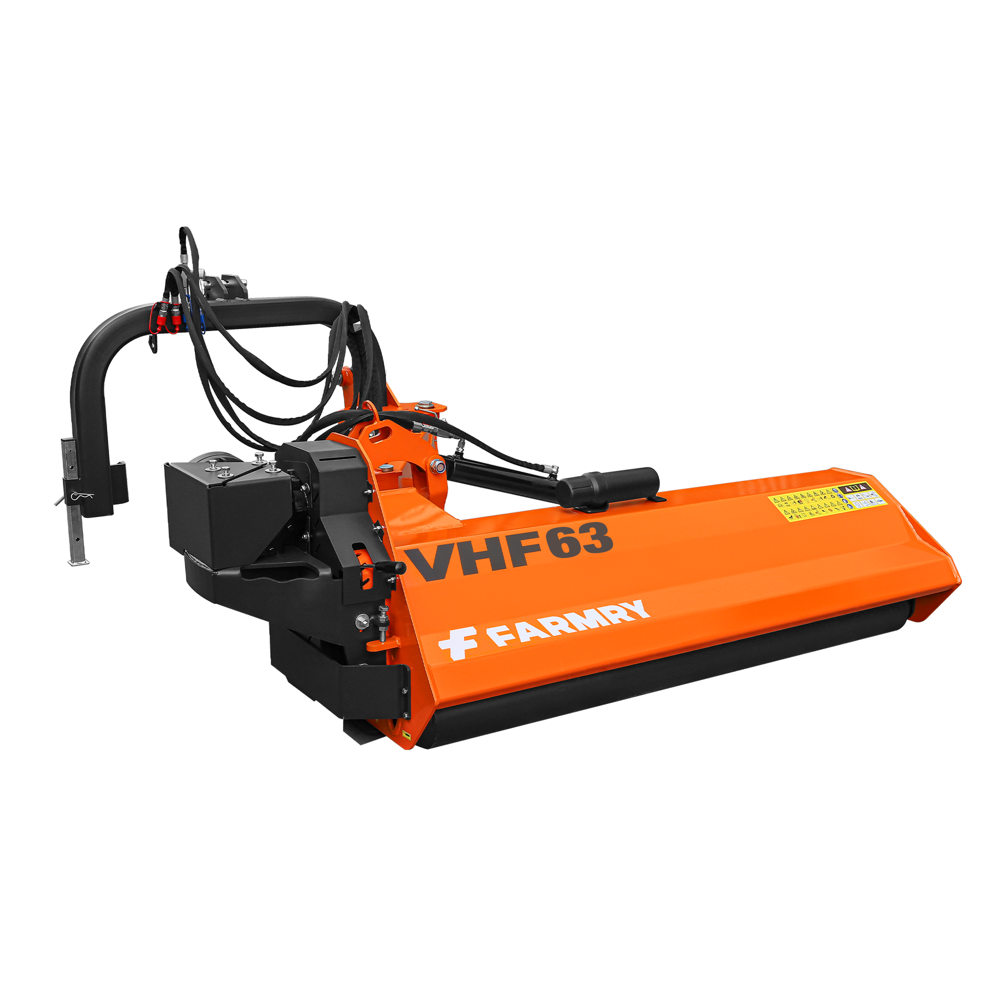 63" Heavy Duty Hydraulic Verge 3Point Offset Flail Ditch Bank Mower, 60-100 HP, rear attached VHF63