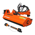 Farmry 71" Heavy Duty Hydraulic Verge 3Point Offset Flail Ditch Bank Mower, 60-100 HP, rear attached VHF71