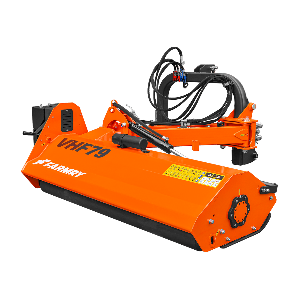 Farmry 79" Heavy Duty Hydraulic Verge 3Point Offset Flail Ditch Bank Mower, 60-100 HP, rear attached VHF79