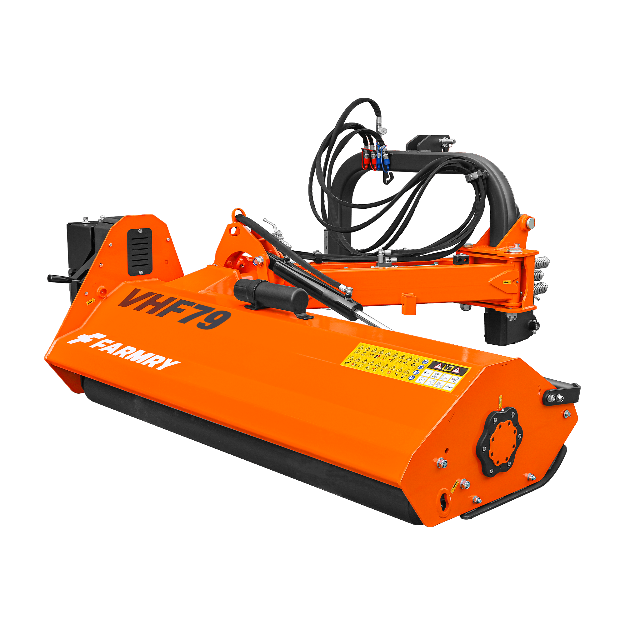 Farmry 79" Heavy Duty Hydraulic Verge 3Point Offset Flail Ditch Bank Mower, 60-100 HP, rear attached VHF79