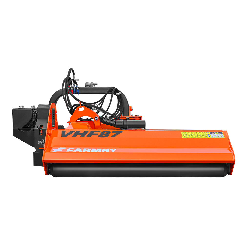 Farmry 87" Heavy Duty Hydraulic Verge 3Point Offset Flail Ditch Bank Mower, 60-100 HP, rear attached VHF87