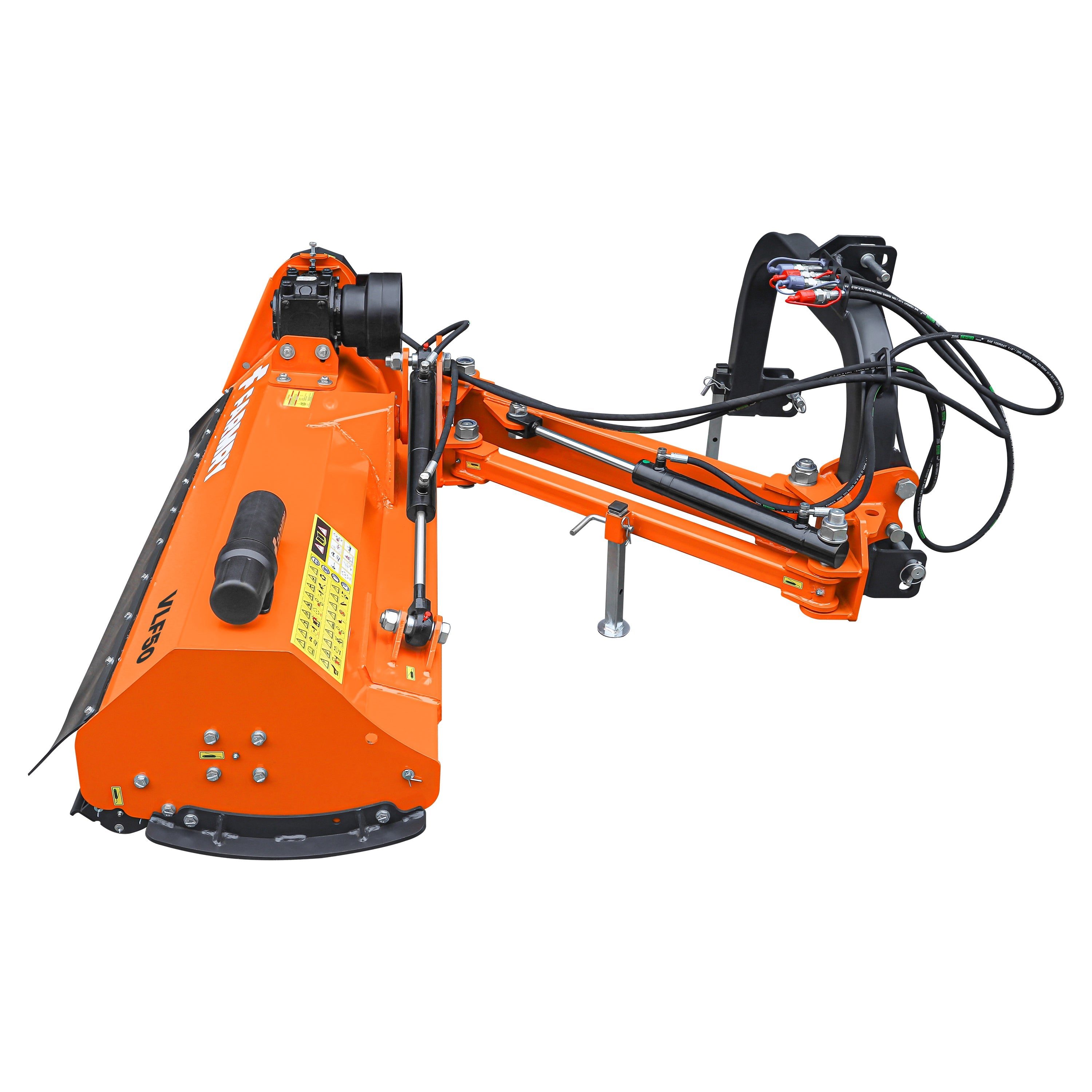 3 Point 50" Hydraulic Offset Flail Ditch Bank Mower for Category 1 Tractors, 25-45HP, VLF50
