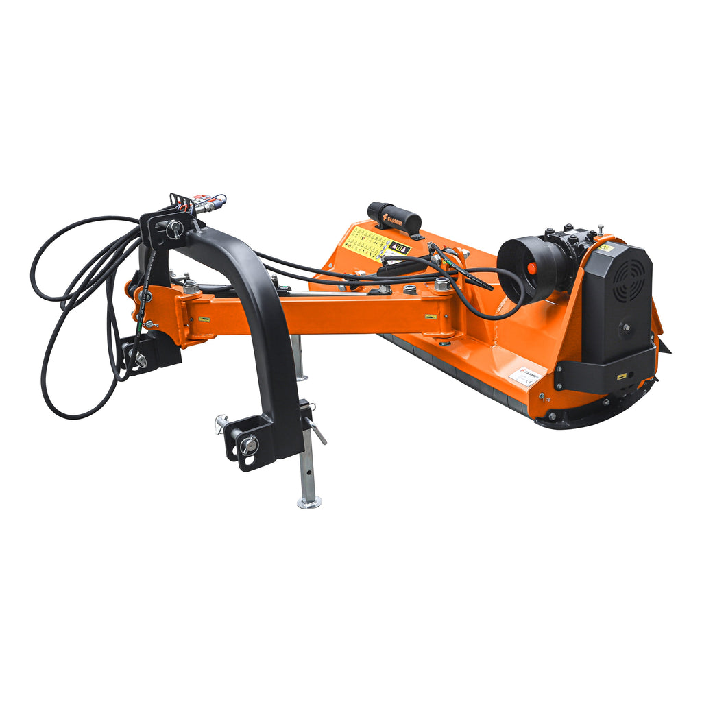 3 Point 57" Offset Flail Ditch Bank Mower for Category 1 Tractors, 25-45HP, VLF57