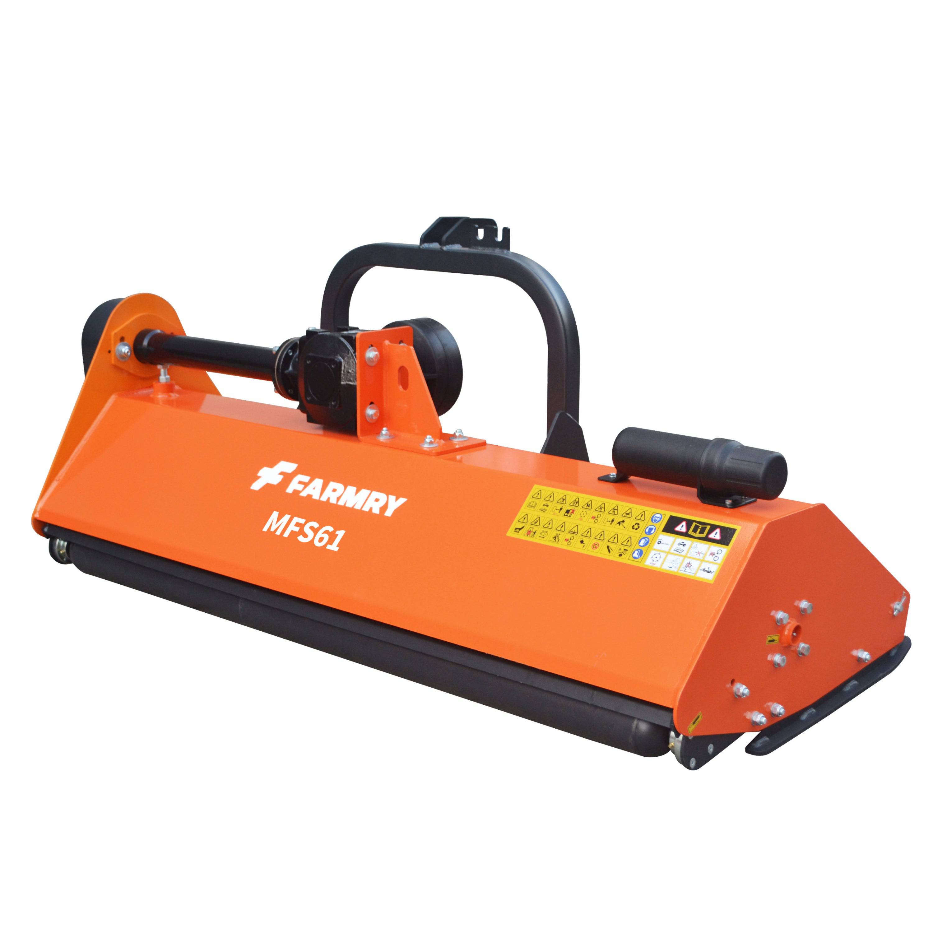3 Point 61" Flail Mower, PTO Powered 20-45HP Mowing Attachment for Category 1 and 2 Tractors, MFS61