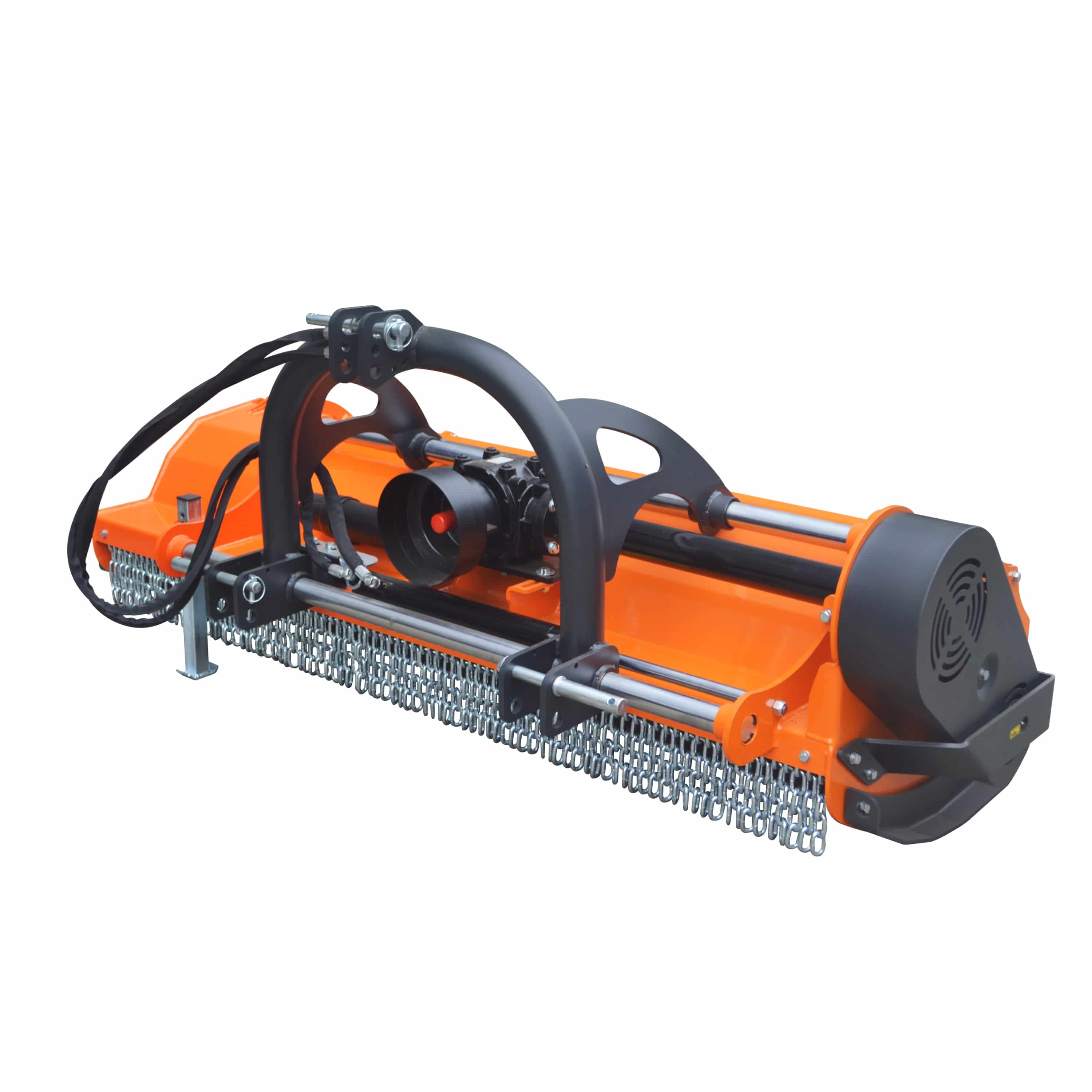 3 Point 63" Flail Mower, PTO Hydraulic Side Shift, 30-85HP Mowing Attachment for Category 1 and 2 Tractors, HFSS63