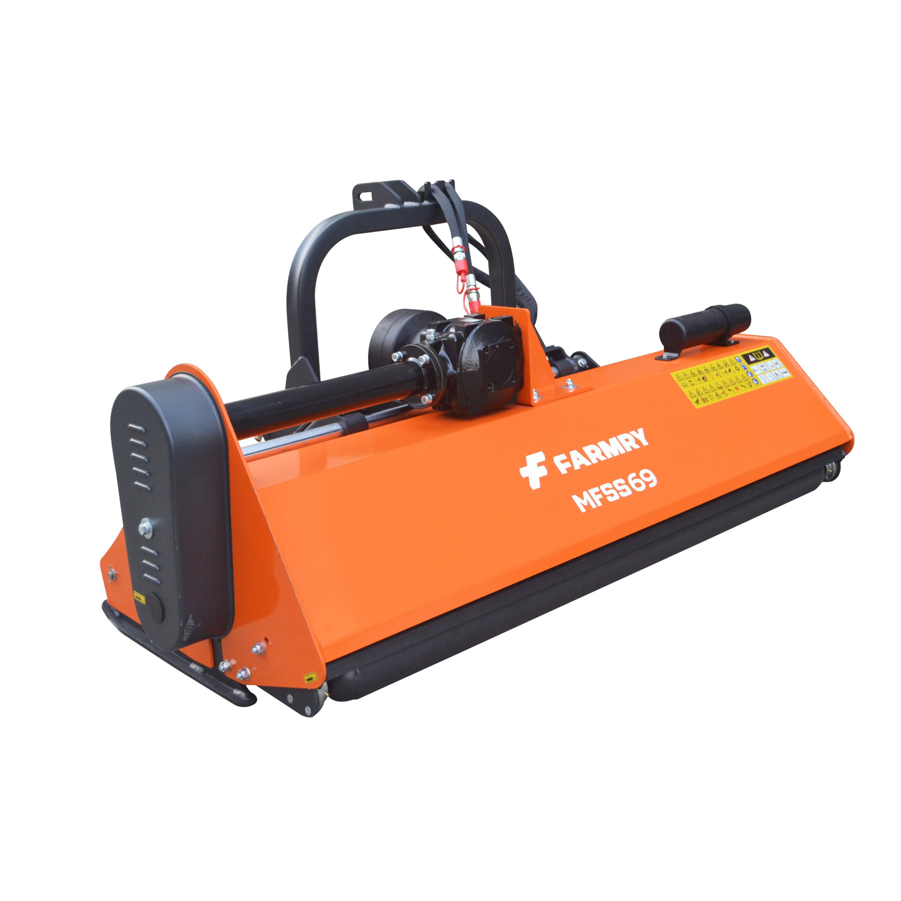3 Point 69" Flail Mower, PTO Hydraulic Side Shift, 25-65HP Mowing Attachment for Category 1 and 2 Tractors, MFSS69