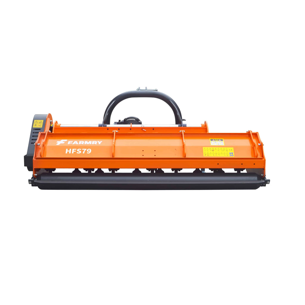 3 Point 79" Flail Mower, PTO Powered 30-85HP Mowing Attachment for Category 1 and 2 Tractors, HFS79