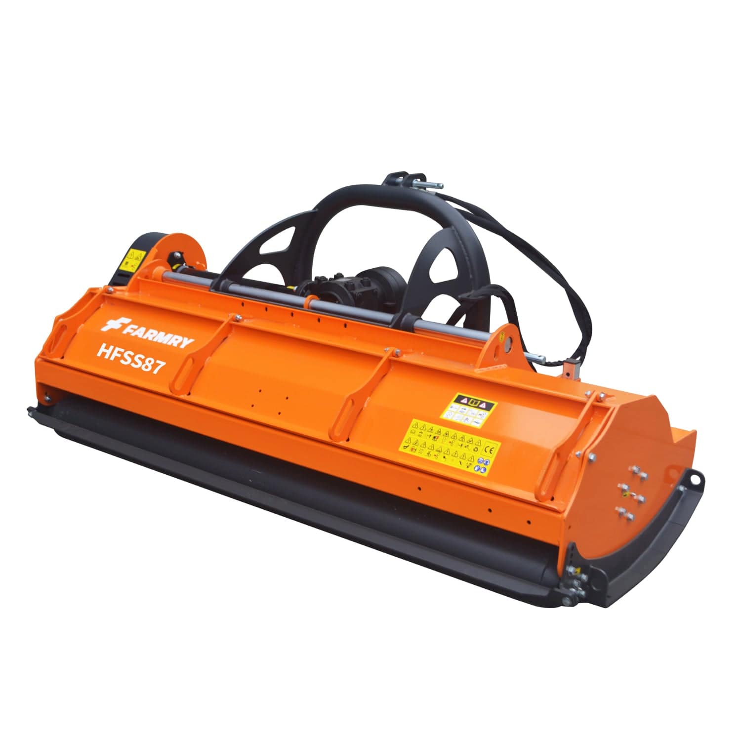 3 Point 87" Flail Mower, PTO Hydraulic Side Shift, 30-85HP Mowing Attachment for Category 1 and 2 Tractors, HFSS87