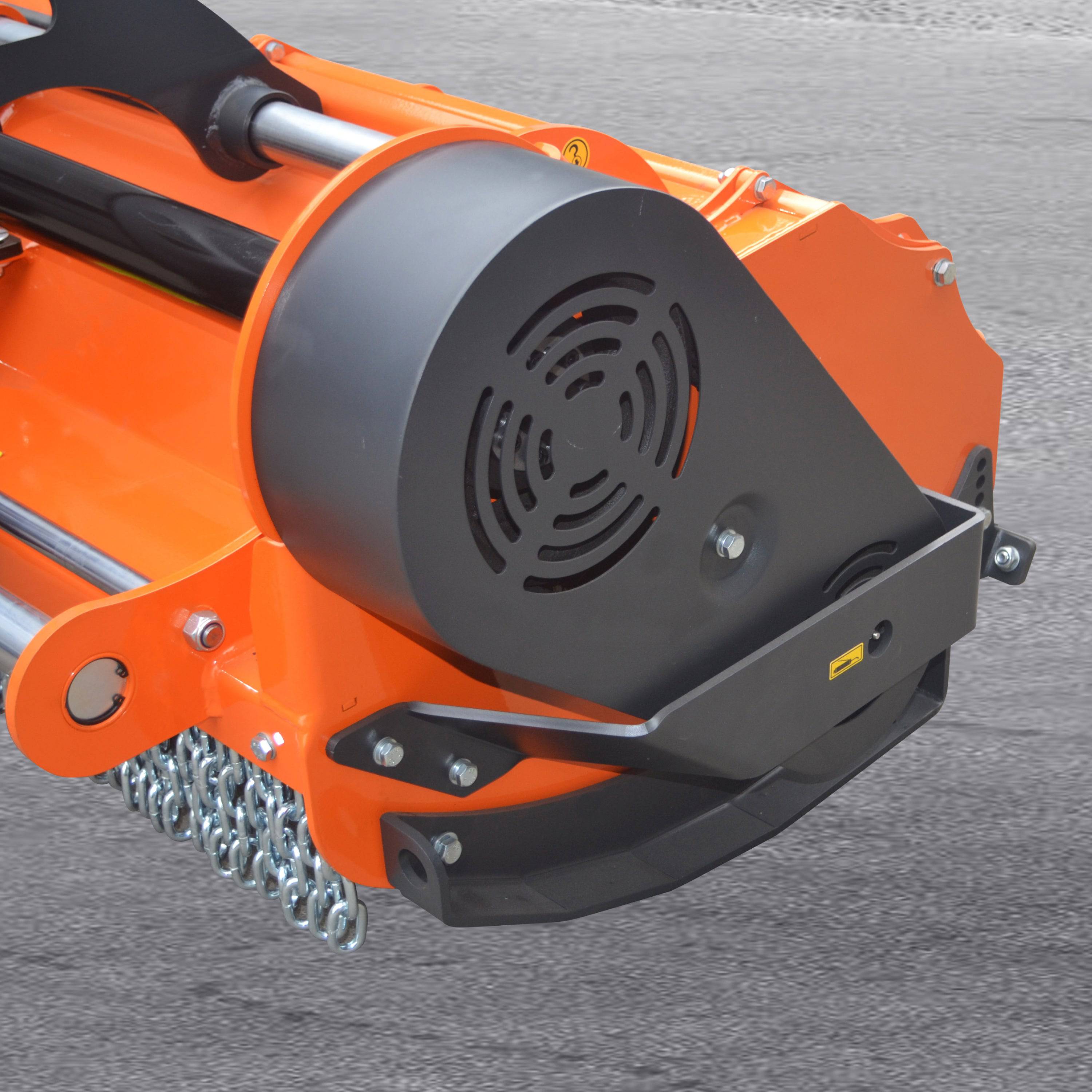 3 Point 87" Flail Mower, PTO Powered 30-85HP Mowing Attachment for Category 1 and 2 Tractors, HFS87
