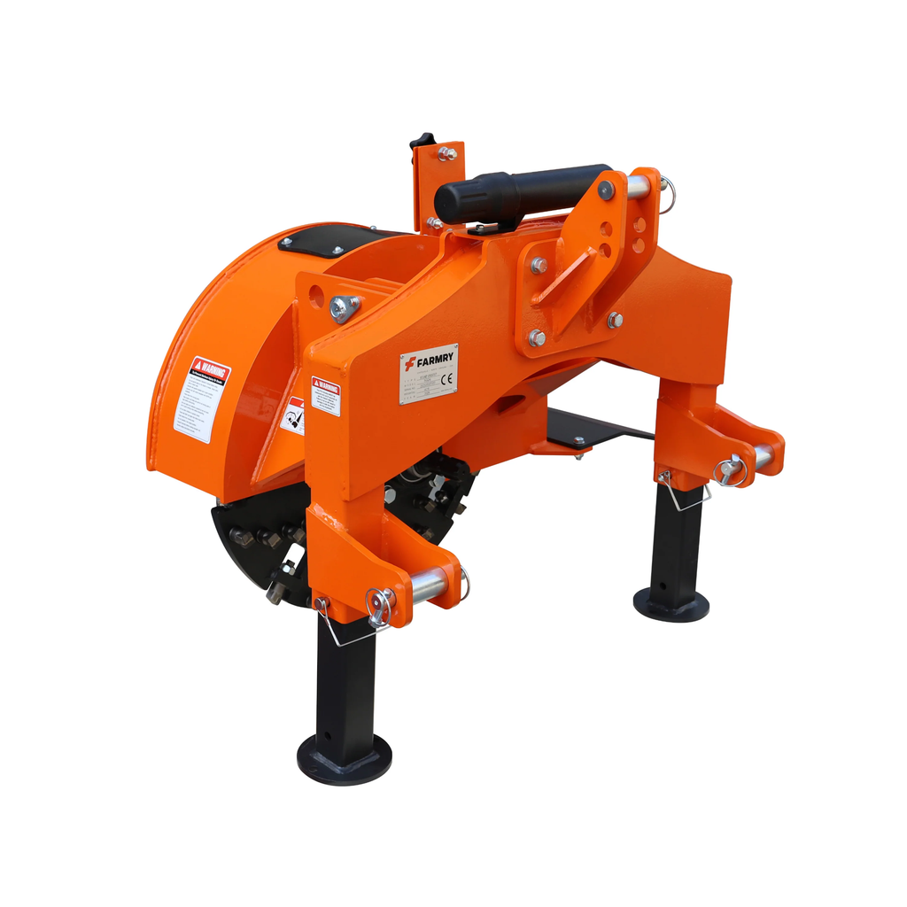 5” PTO Wood Chipper + Stump Grinder Bundle for 15–45HP Tractors | WCAP5 + SG24 Orange Combo