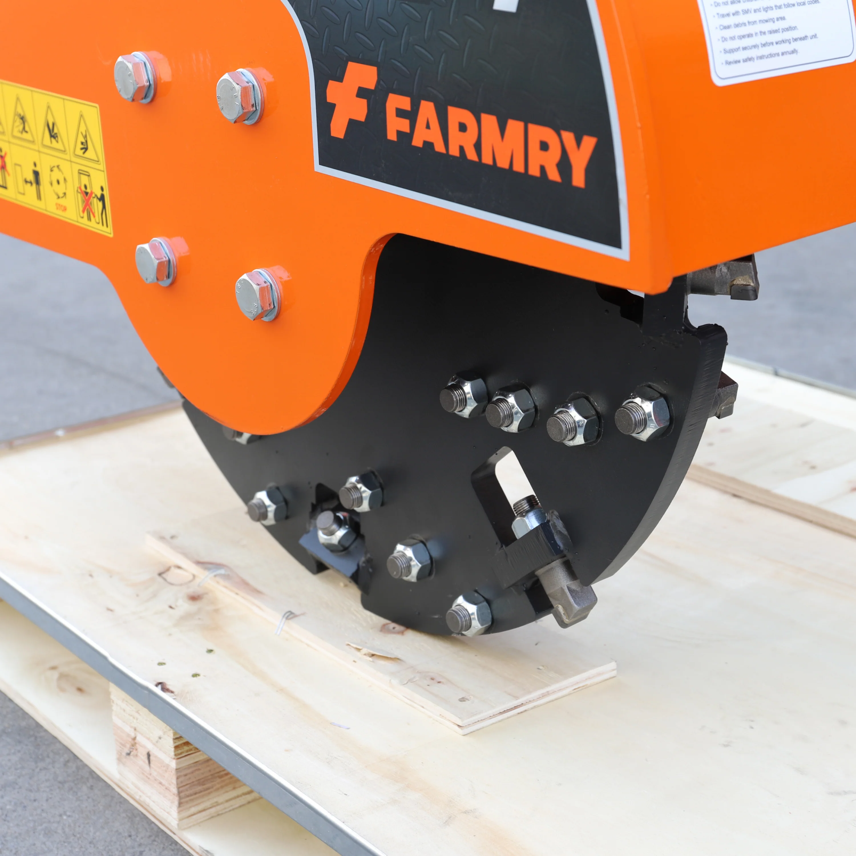 5” PTO Wood Chipper + Stump Grinder Bundle for 15–45HP Tractors | WCAP5 + SG24 Orange Combo