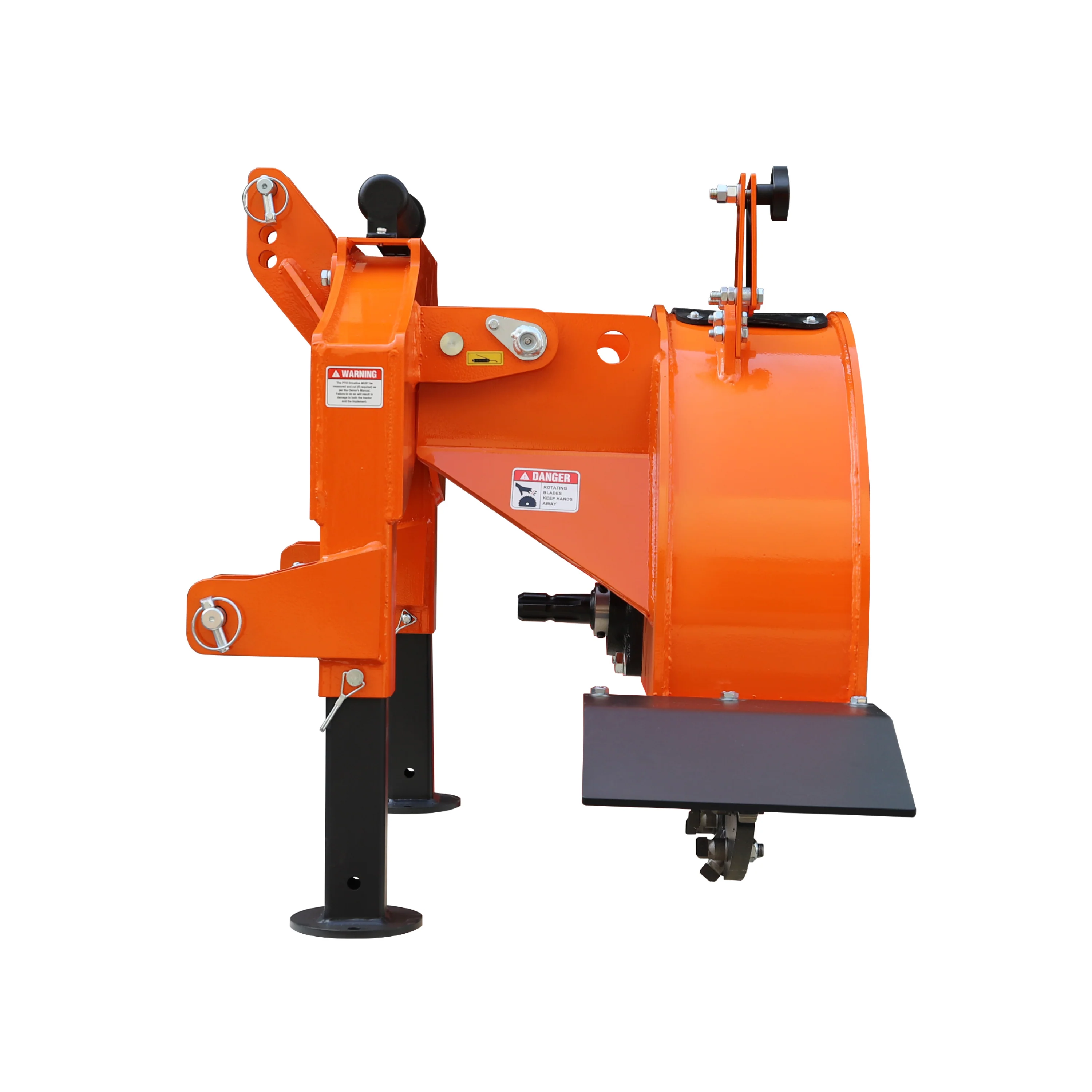 5” PTO Wood Chipper + Stump Grinder Bundle for 15–45HP Tractors | WCAP5 + SG24 Orange Combo